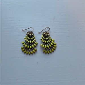 Yellow Stella & Dot earrings
